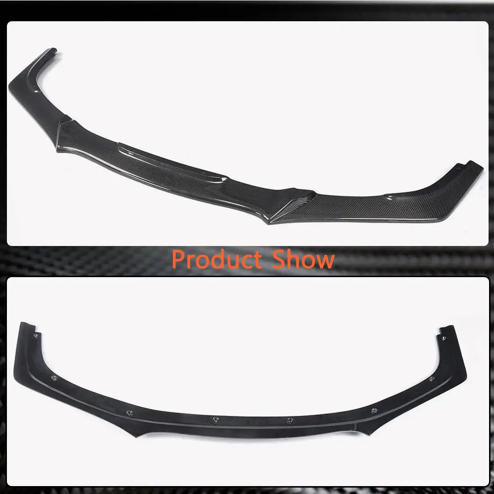 Honda Civic Coupe 2016-2018 Front Bumper Lip Carbon Fiber-Ahacarbon