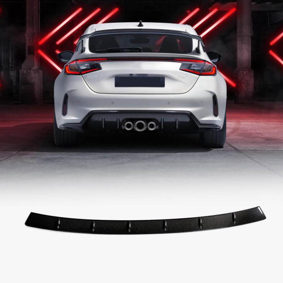 Honda Civic TYPE R Hatchback 4-Door 2023+ Rear Roof Spoiler Carbon Fiber-Ahacarbon