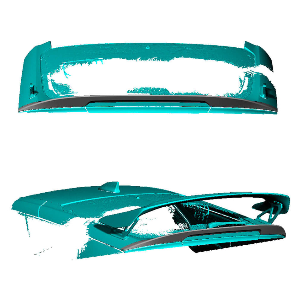 Honda Civic TYPE R Hatchback 4-Door 2023+ Rear Trunk Spoiler Carbon Fiber-Ahacarbon