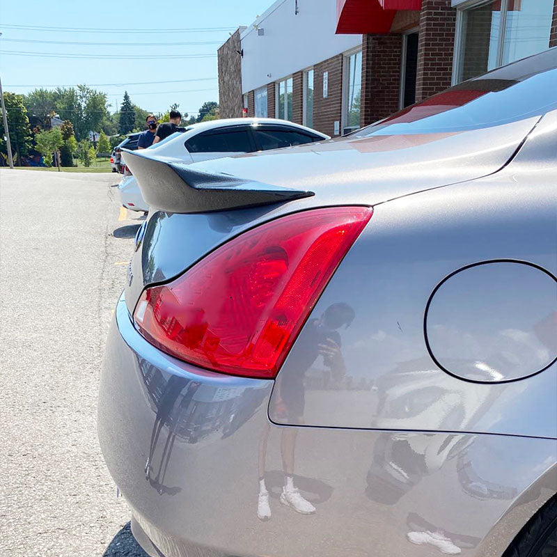 Infiniti G37 G37X G37S Q60 2009-2015 Rear Trunk Spoiler Carbon Fiber