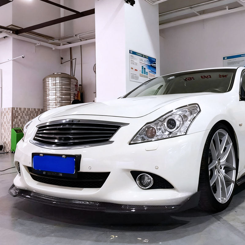 Infiniti G37 Sedan 2009-2013 Front Bumper Lip Carbon Fiber