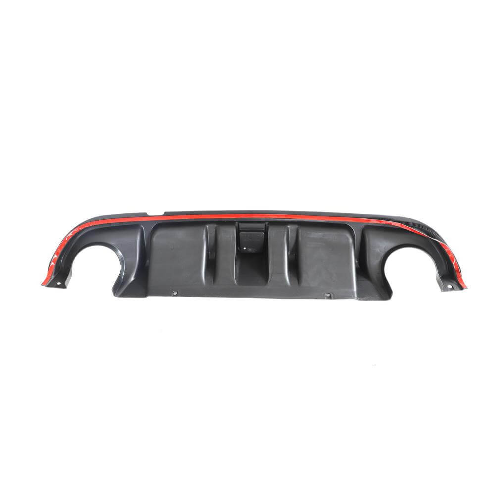 Infiniti Q50 2014-2017 Rear Bumper Diffuser With LED Brake Light Glossy Black ABS-Ahacarbon