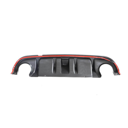 Infiniti Q50 2014-2017 Rear Bumper Diffuser With LED Brake Light Glossy Black ABS-Ahacarbon