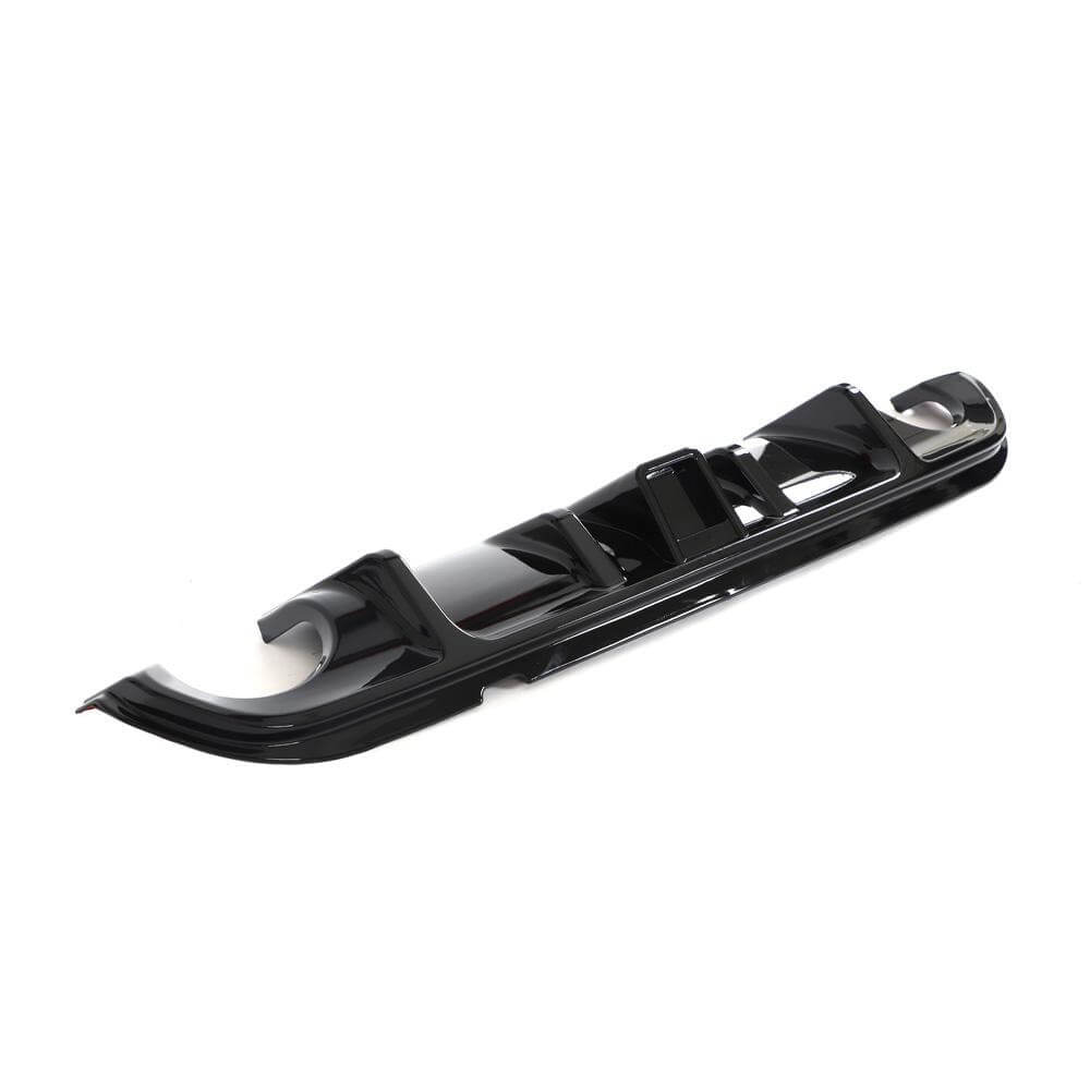 Infiniti Q50 2014-2017 Rear Bumper Diffuser With LED Brake Light Glossy Black ABS-Ahacarbon