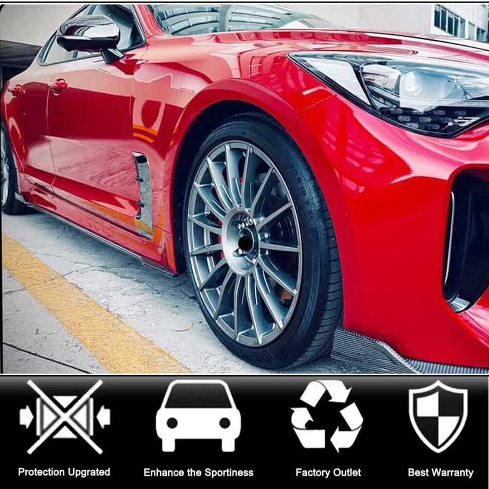 Kia Stinger 2018-2023 Side Skirts Carbon Fiber/FRP-Ahacarbon
