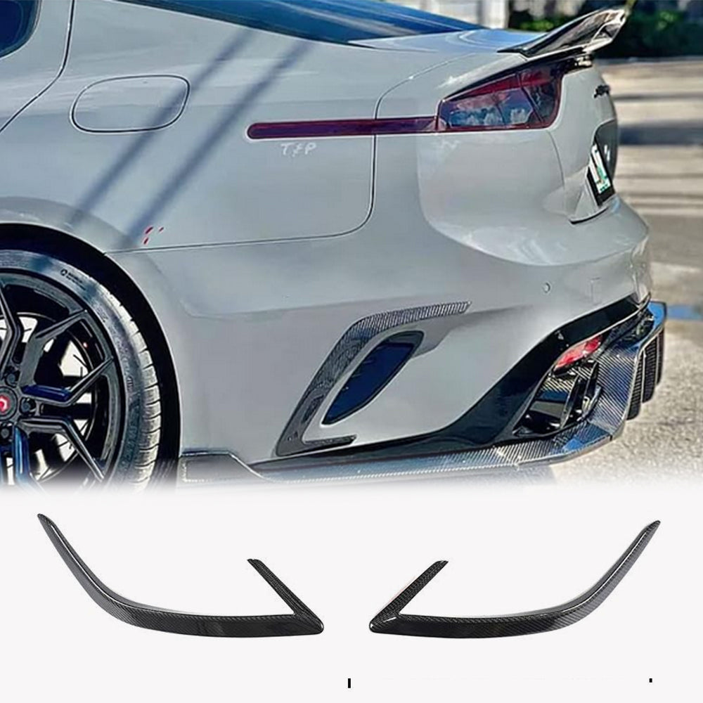 Kia Stinger 2018-2021 Rear Bumper Splitters Carbon Fiber/FRP-Ahacarbon