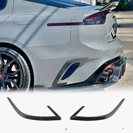 Kia Stinger 2018-2021 Rear Bumper Splitters Carbon Fiber/FRP-Ahacarbon