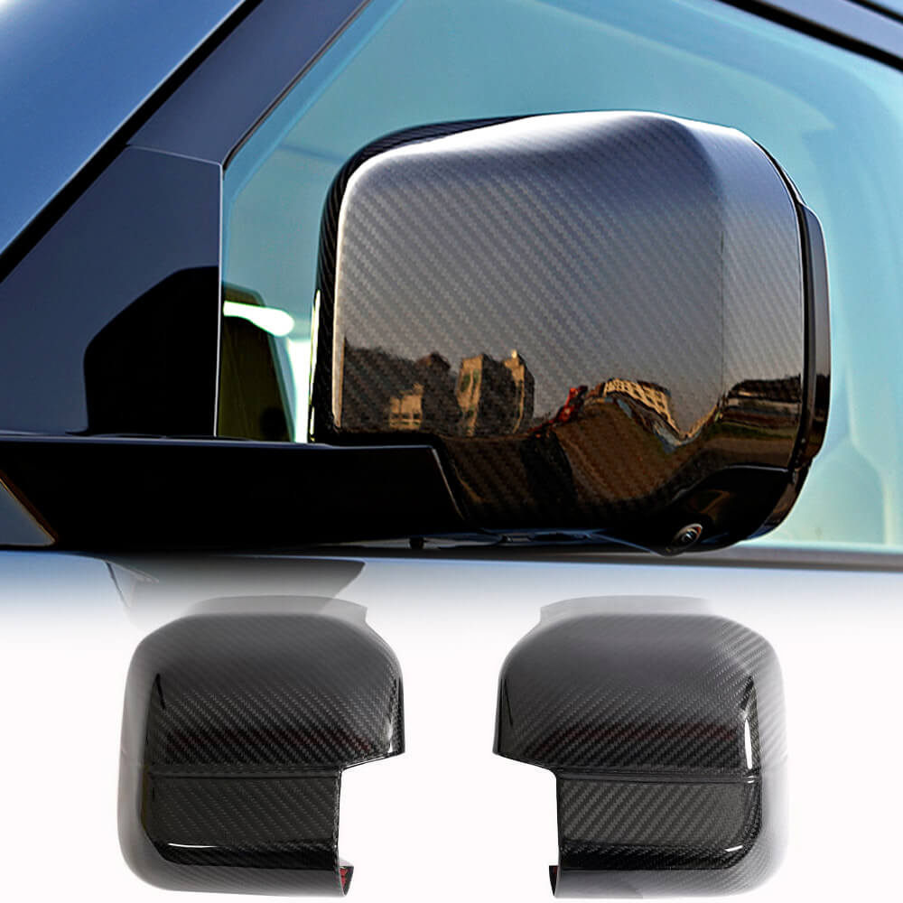 Land Rover Defender 2020-2023 Mirror Covers Add-on Dry Carbon Fiber-Ahacarbon