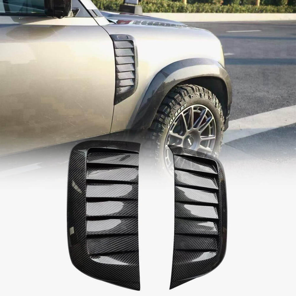 Land Rover Defender 90/110/130 2020-2023 Side Fender Vents Carbon Fiber-Ahacarbon