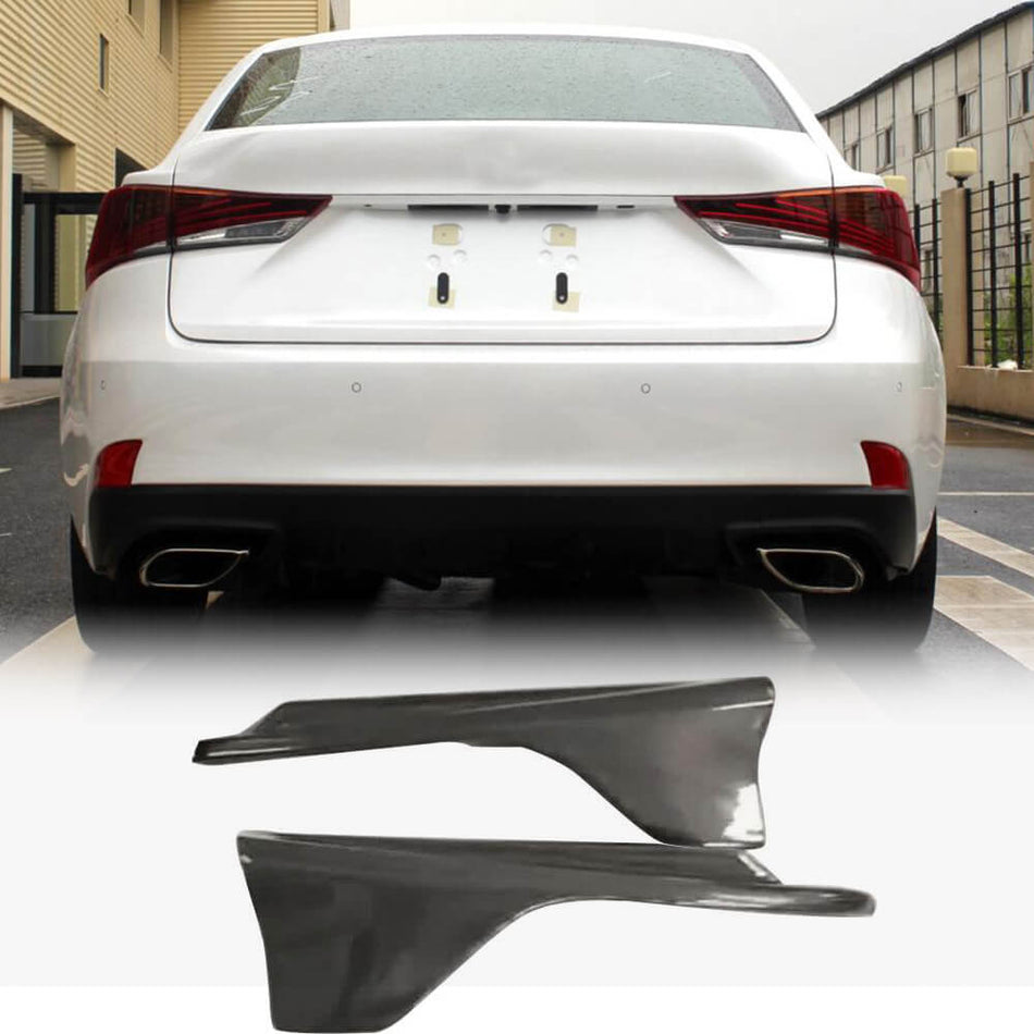 Lexus IS300 IS200t IS350 Sedan 4-Door 2017-2019 Rear Bumper Vents Carbon Fiber-Ahacarbon