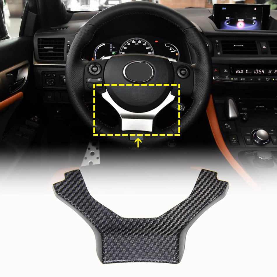 Lexus IS IS200t IS250 IS300 NX NX200t NX300h RC CT CT200h Steering Wheel Covers Dry Carbon Fiber-Ahacarbon