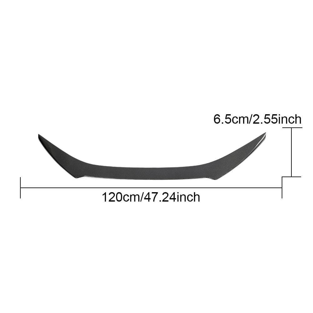 Lexus RCF Base Coupe 2-Door 2015-2018 Rear Trunk Spoiler Carbon Fiber-Ahacarbon
