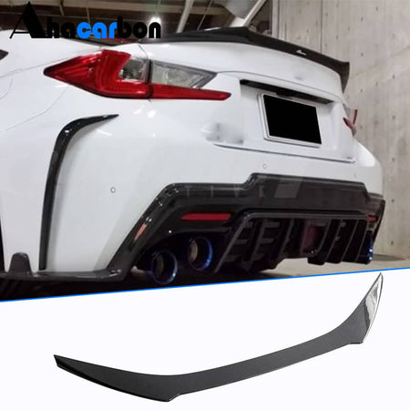 Lexus RCF Base Coupe 2-Door 2015-2018 Rear Trunk Spoiler Carbon Fiber-Ahacarbon