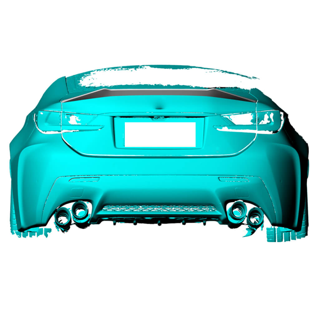 Lexus RCF Base Coupe 2-Door 2015-2018 Rear Trunk Spoiler Carbon Fiber-Ahacarbon