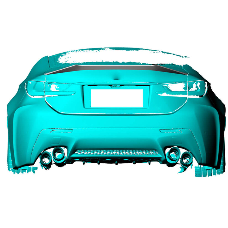 Lexus RCF Base Coupe 2-Door 2015-2018 Rear Trunk Spoiler Carbon Fiber-Ahacarbon
