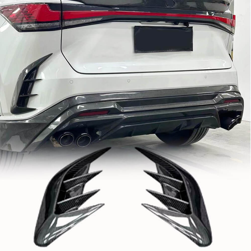 Lexus RX Series RX350 Sport Utility 4-Door 2023+ Rear Bumper Splitters Carbon Fiber-Ahacarbon