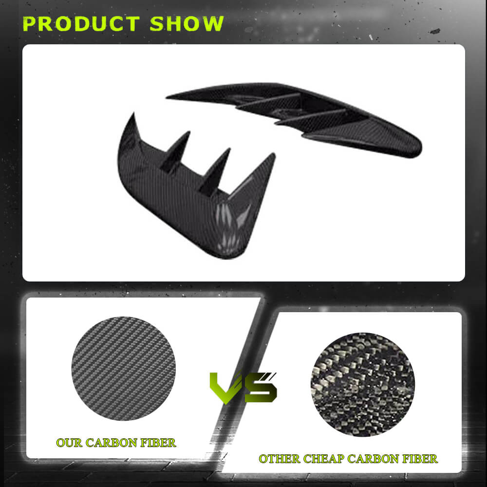 Lexus RX Series RX350 Sport Utility 4-Door 2023+ Rear Bumper Splitters Carbon Fiber-Ahacarbon