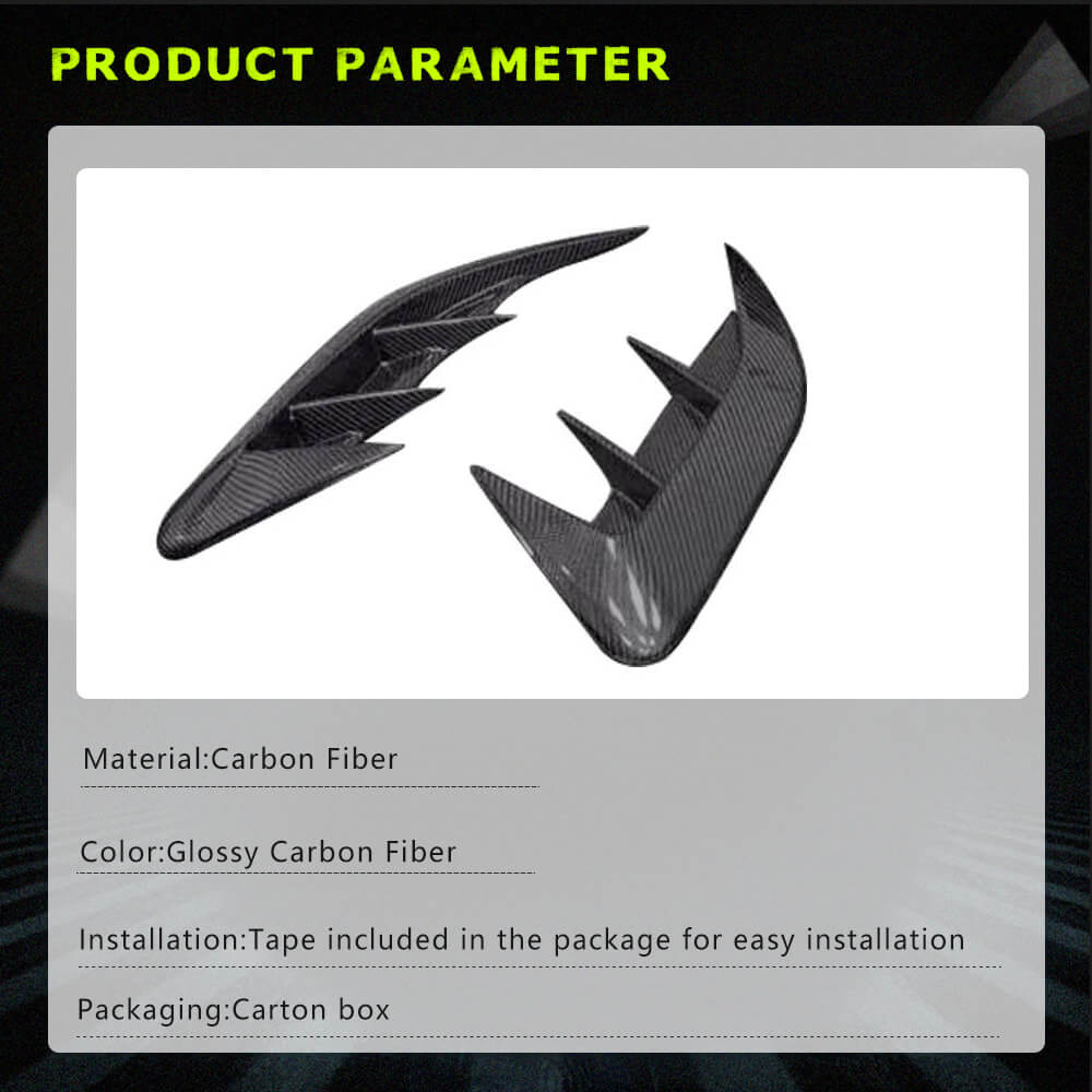 Lexus RX Series RX350 Sport Utility 4-Door 2023+ Rear Bumper Splitters Carbon Fiber-Ahacarbon