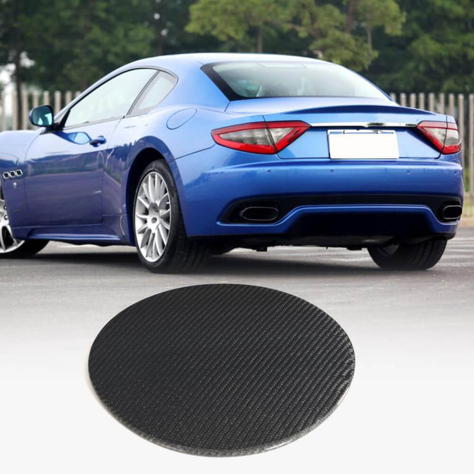 Maserati GTS GranTurismo Base Convertible Coupe 2-Door 2007-2016 Fuel Oil Tank Cover Carbon Fiber-Ahacarbon