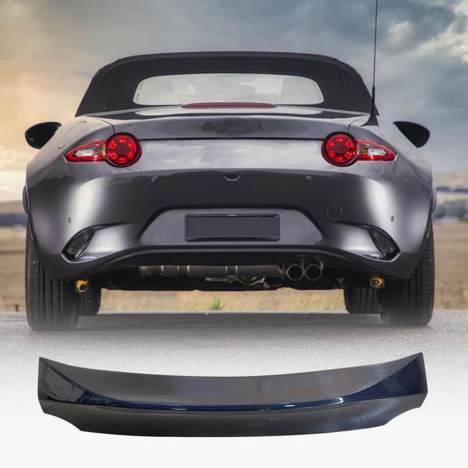 Mazda MX-5 MX5 2022+ Rear Trunk Spoiler Carbon Fiber-Ahacarbon