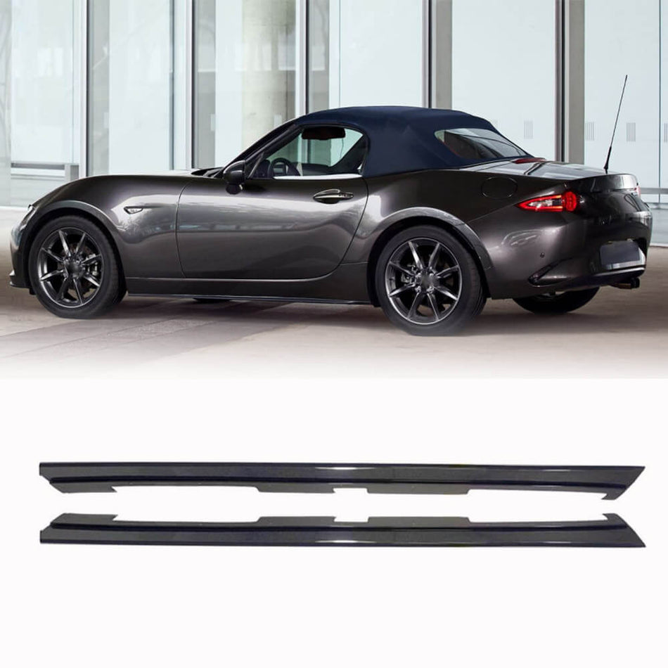 Mazda MX5 MX-5 2022+ Side Skirts Door Black PU-Ahacarbon