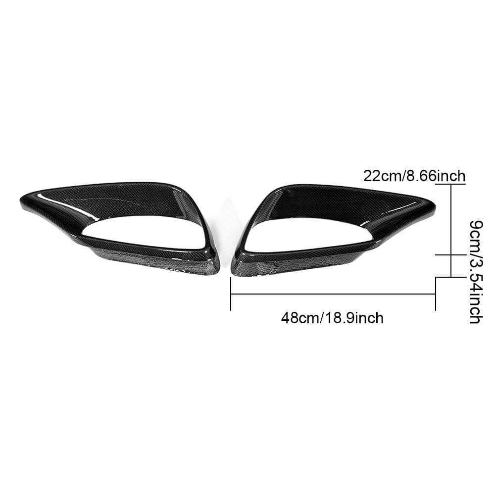 Mecerdes Benz S-class W222 AMG facelift 2016-2018 Front Bumper Vents Carbon Fiber-Ahacarbon
