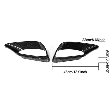 Mecerdes Benz S-class W222 AMG facelift 2016-2018 Front Bumper Vents Carbon Fiber-Ahacarbon