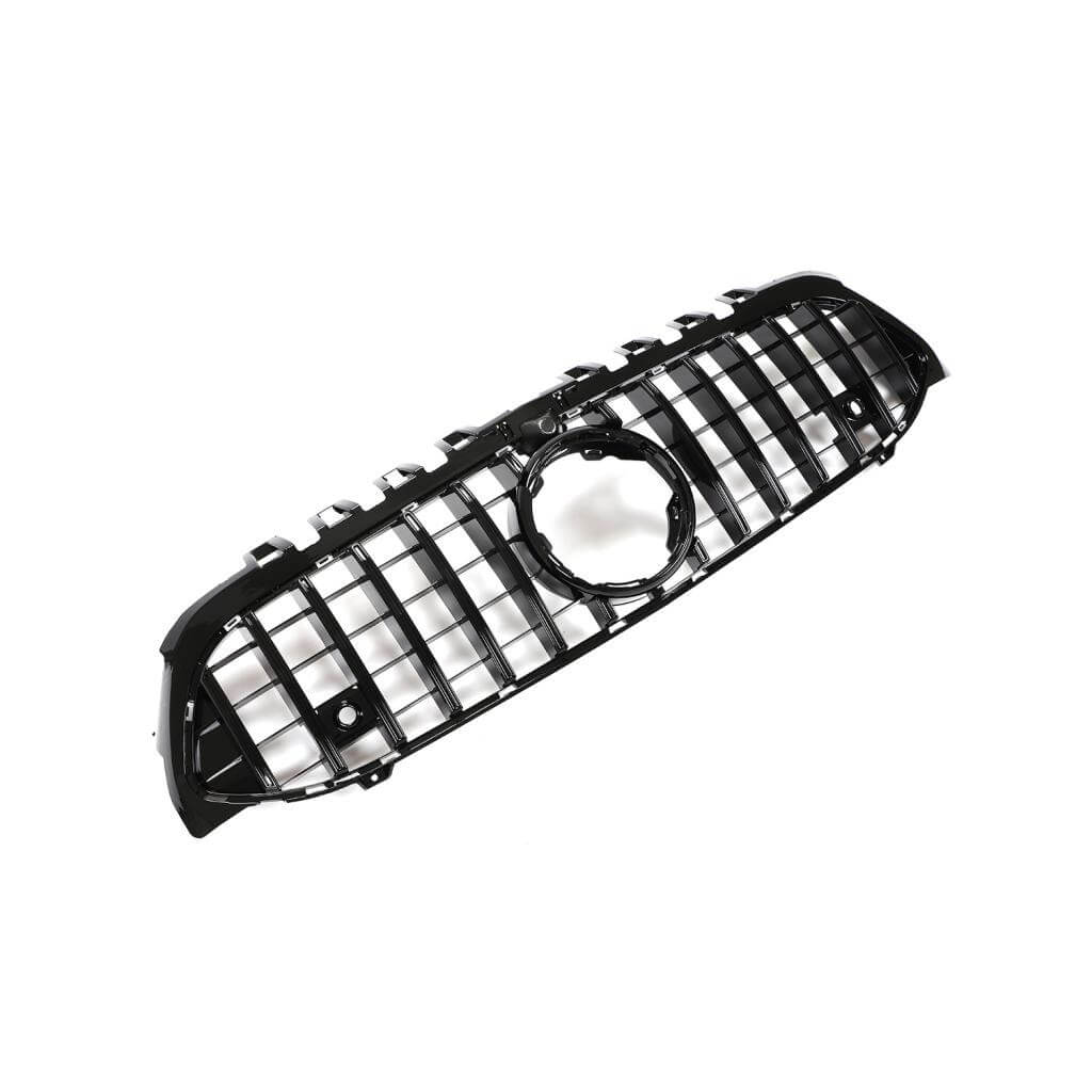 Mercedes-Benz A Class W177 A200 A220 A250 A35 AMG 2019-2020 Front Grille Glossy Black ABS-Ahacarbon