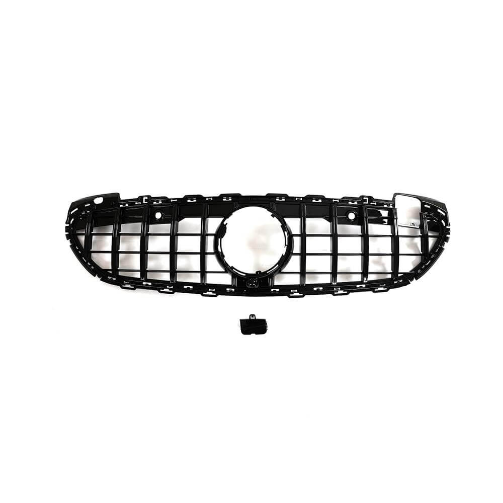 For Mercedes-Benz C-Class w206 C200 C300 2022-2023 Glossy Black Front Grille Frame Bumper Grill Outline Trim Decoration Emblem-Ahacarbon