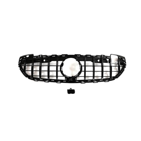 For Mercedes-Benz C-Class w206 C200 C300 2022-2023 Glossy Black Front Grille Frame Bumper Grill Outline Trim Decoration Emblem-Ahacarbon