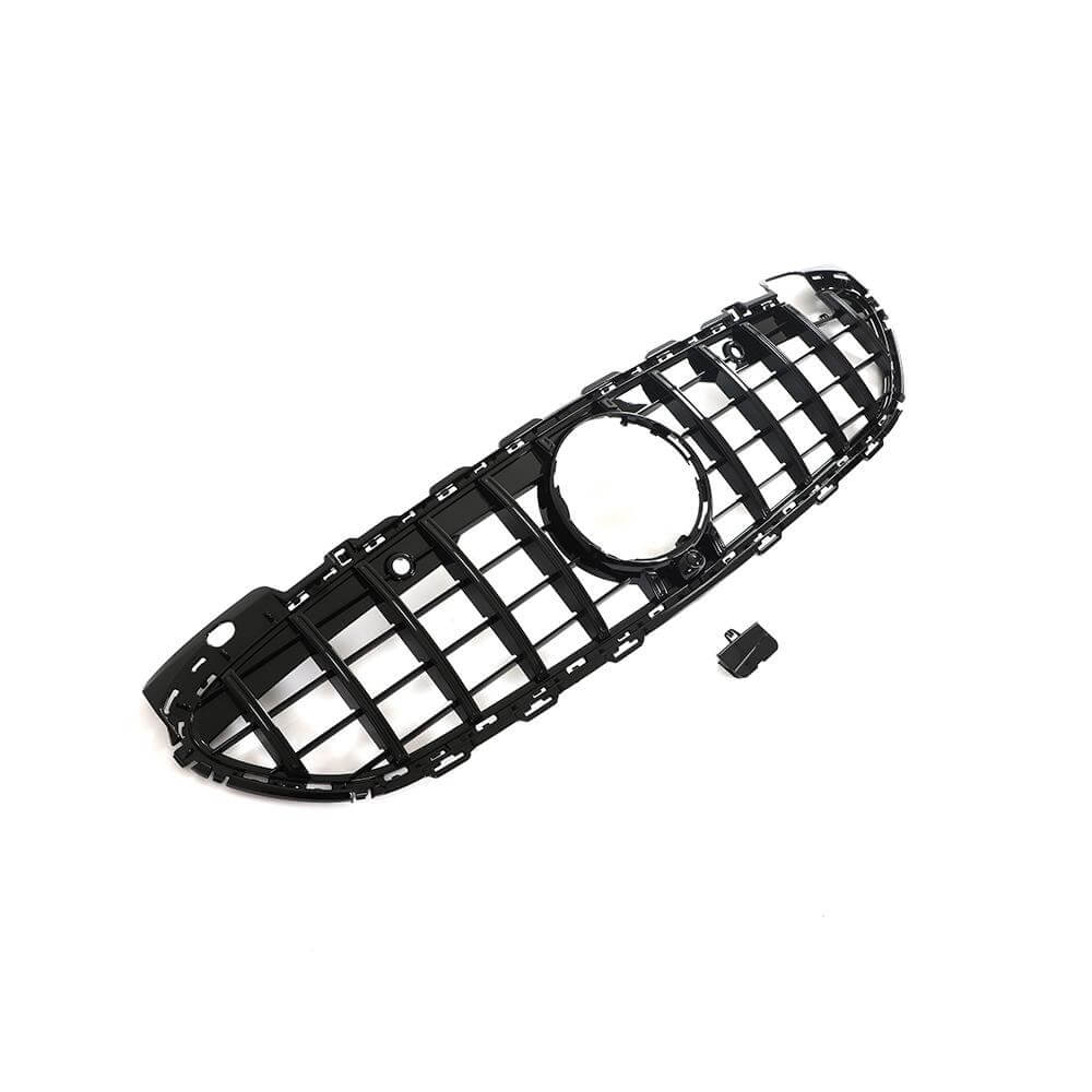 For Mercedes-Benz C-Class w206 C200 C300 2022-2023 Glossy Black Front Grille Frame Bumper Grill Outline Trim Decoration Emblem-Ahacarbon