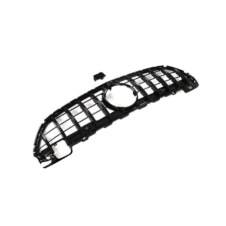 For Mercedes-Benz C-Class w206 C200 C300 2022-2023 Glossy Black Front Grille Frame Bumper Grill Outline Trim Decoration Emblem-Ahacarbon