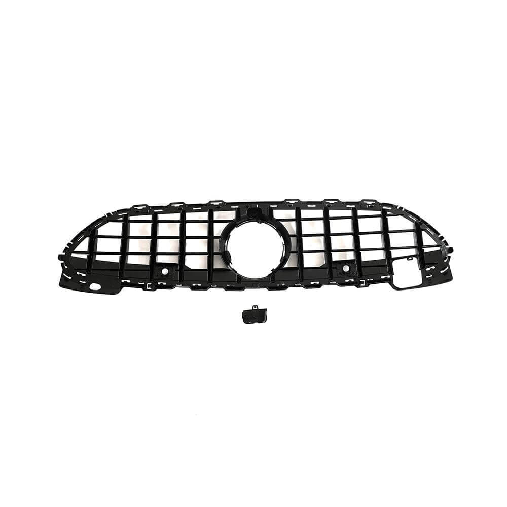For Mercedes-Benz C-Class w206 C200 C300 2022-2023 Glossy Black Front Grille Frame Bumper Grill Outline Trim Decoration Emblem-Ahacarbon