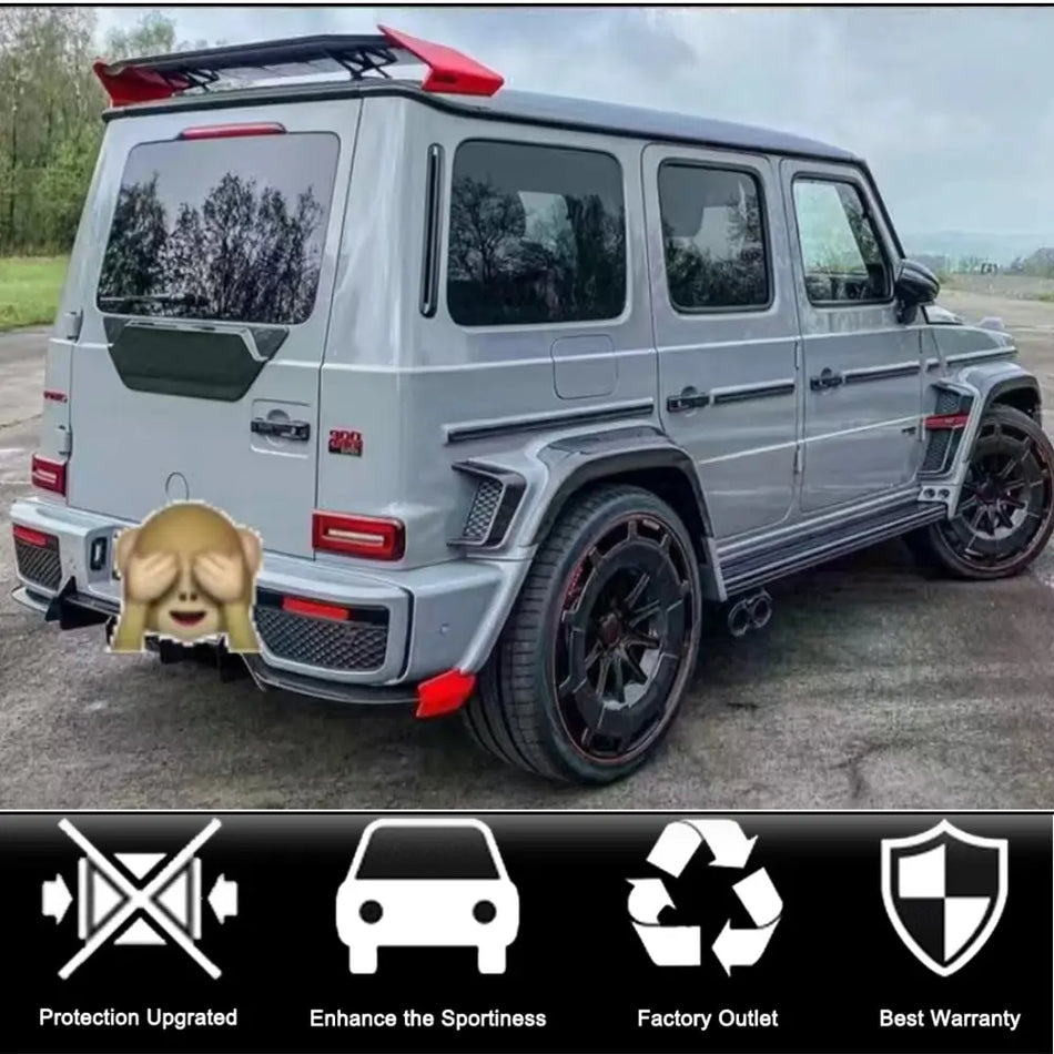 Mercedes-Benz G Class W464 G500 G550 Sport Utility 4-Door 2019-2023 Rear Tail Door Guard Dry Carbon Fiber-Ahacarbon