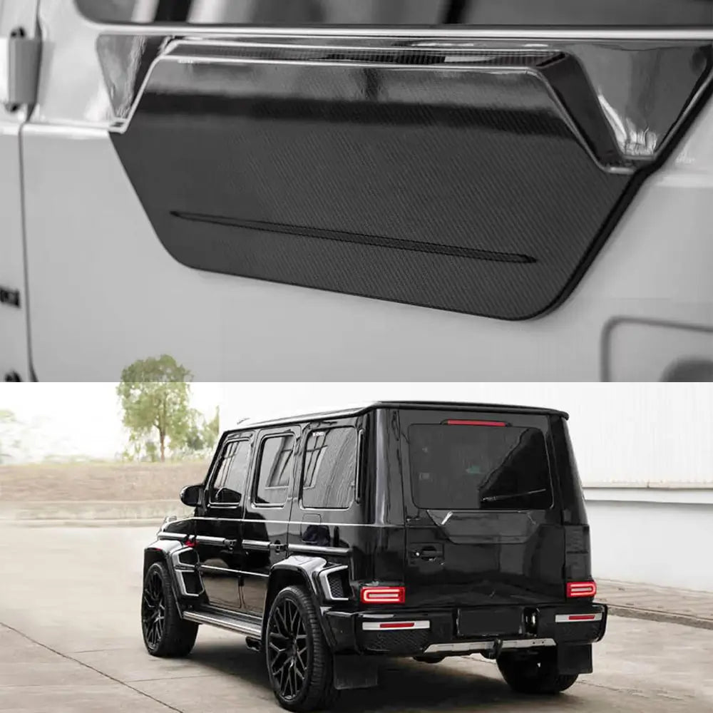 Mercedes-Benz G Class W464 G500 G550 Sport Utility 4-Door 2019-2023 Rear Tail Door Guard Dry Carbon Fiber-Ahacarbon
