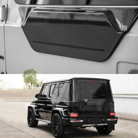 Mercedes-Benz G Class W464 G500 G550 Sport Utility 4-Door 2019-2023 Rear Tail Door Guard Dry Carbon Fiber-Ahacarbon