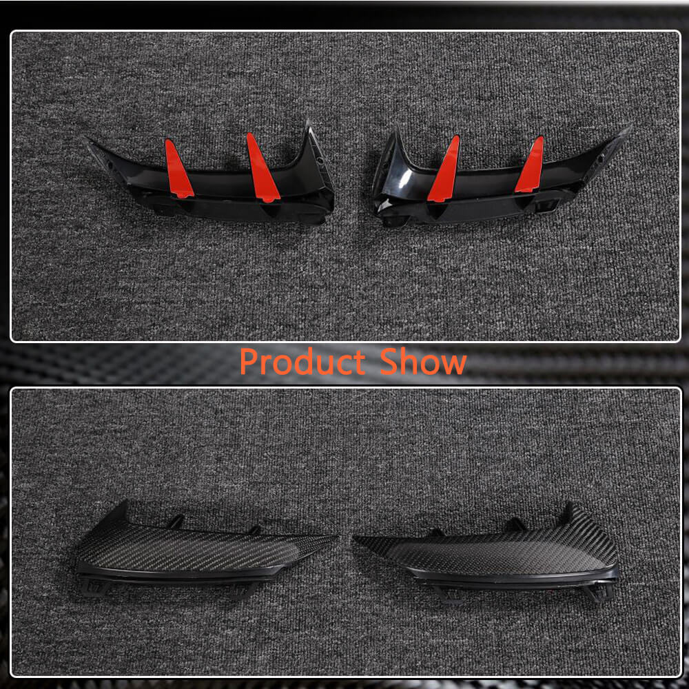 Mercedes Benz A Class W177 A45 AMG S 4-Door 2021-2023 Rear Bumper Splitters Carbon Fiber-Ahacarbon
