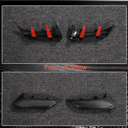 Mercedes Benz A Class W177 A45 AMG S 4-Door 2021-2023 Rear Bumper Splitters Carbon Fiber-Ahacarbon