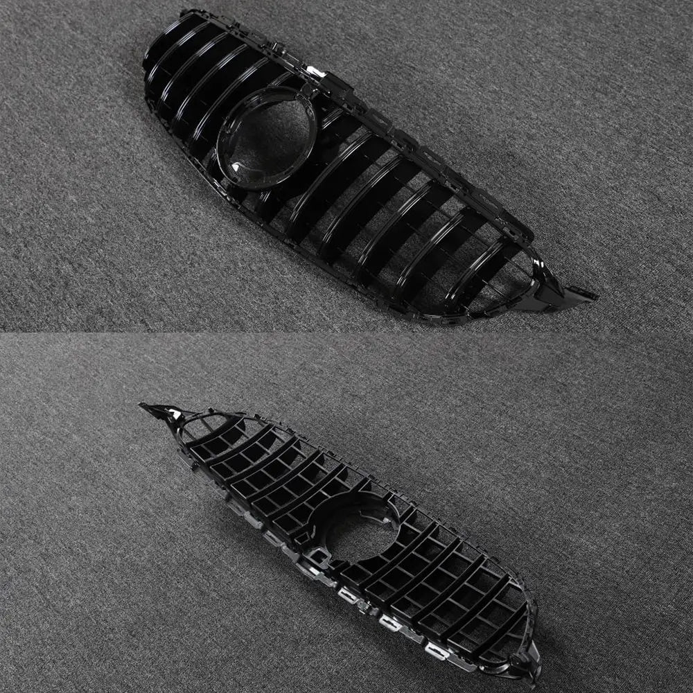 Mercedes Benz C-Class W205 C205 Sport 2Door 4Door 2019-2020 Front Grille Glossy Black ABS-Ahacarbon