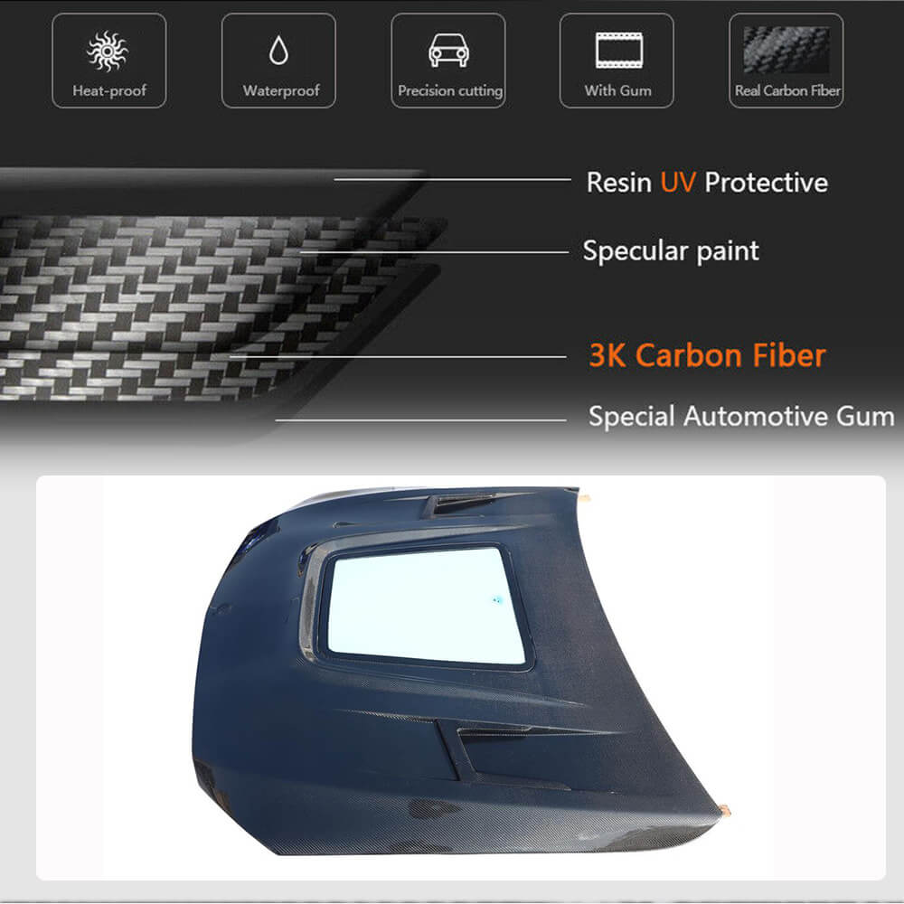 Mercedes Benz C Class W205 C205 A205 C63 S AMG 2Door 4Door 15-21 Engine Bonnet Hood Cover Carbon Fiber-Ahacarbon