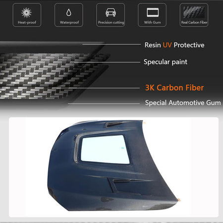 Mercedes Benz C Class W205 C205 A205 C63 S AMG 2Door 4Door 15-21 Engine Bonnet Hood Cover Carbon Fiber-Ahacarbon