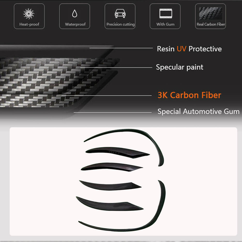 Mercedes Benz C Class W205 Sport Sedan 4-Door 2019-2021 Front Bumper Vents Carbon Fiber-Ahacarbon