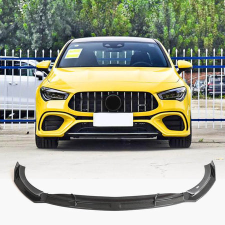 Mercedes Benz CLA45 AMG Sedan 4-Door 2020+ Front Bumper Lip Carbon Fiber-Ahacarbon