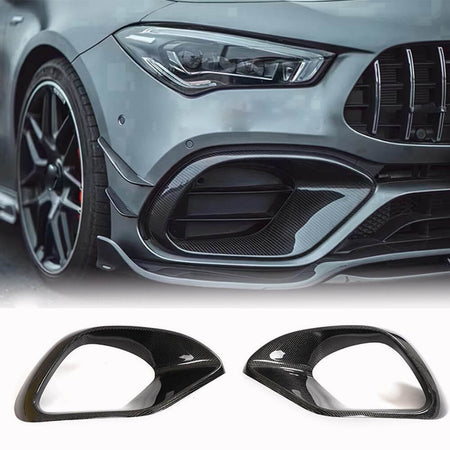 Mercedes Benz CLA45 AMG Sedan 4-Door 2020-2023 Front Bumper Vents Carbon Fiber-Ahacarbon