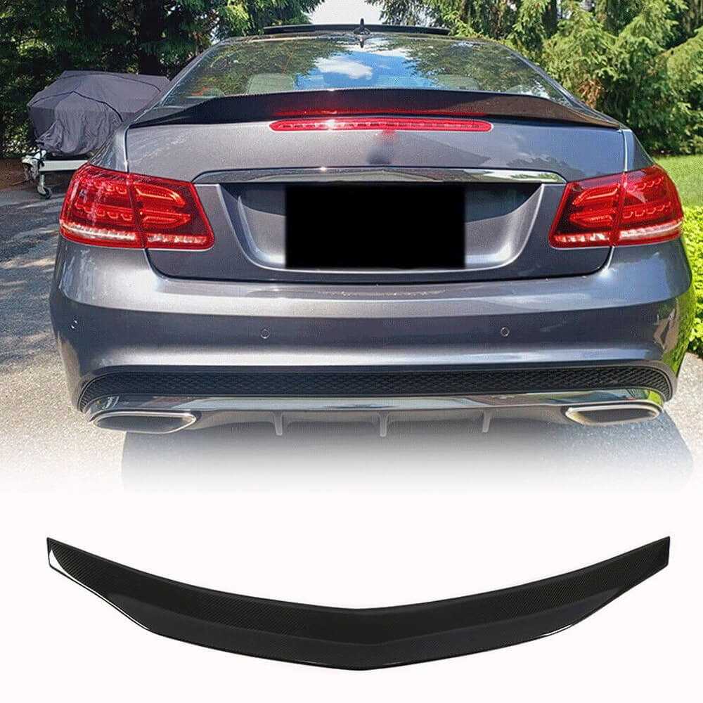 Mercedes Benz E Class (W207) C207 Coupe 2009-2016 Rear Trunk Spoiler Carbon Fiber-Ahacarbon
