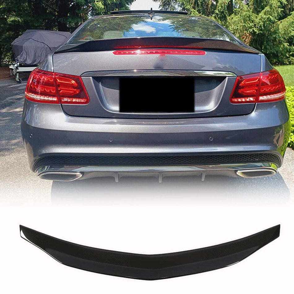 Mercedes Benz E Class (W207) C207 Coupe 2009-2016 Rear Trunk Spoiler Carbon Fiber-Ahacarbon