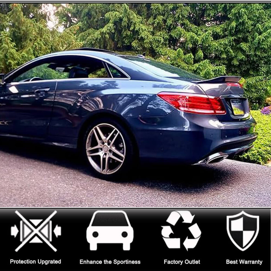 Mercedes Benz E Class (W207) C207 Coupe 2009-2016 Rear Trunk Spoiler Carbon Fiber-Ahacarbon