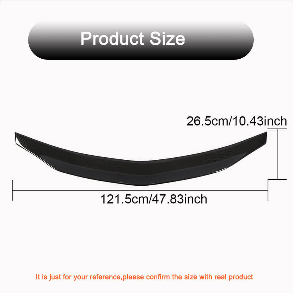 Mercedes Benz E Class (W207) C207 Coupe 2009-2016 Rear Trunk Spoiler Carbon Fiber-Ahacarbon