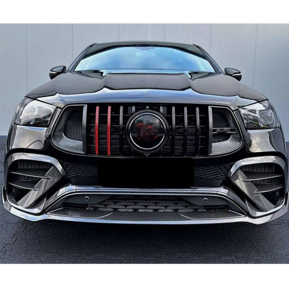 Mercedes Benz GLE Class W167 C167 GLE63 AMG 2021-2023 Front Grille Carbon Fiber-Ahacarbon