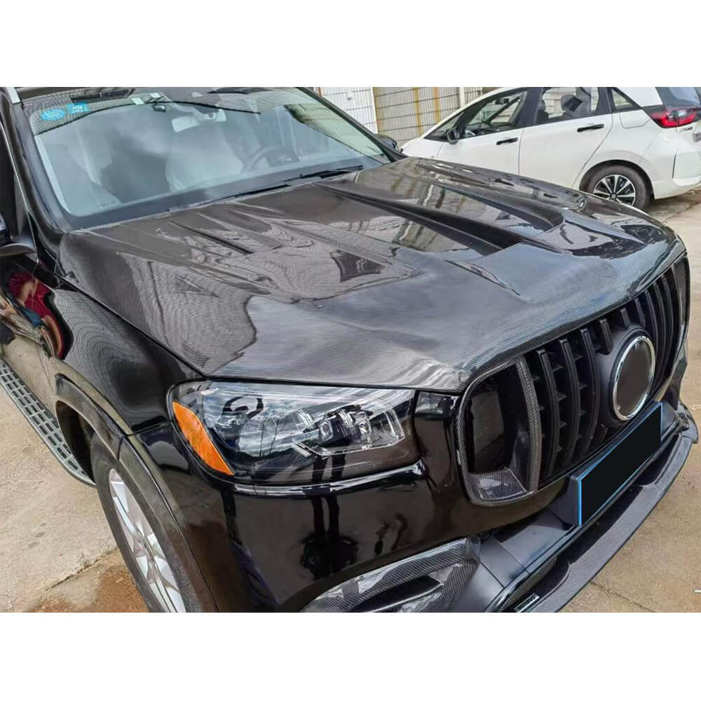 Mercedes Benz GLS63 X167 AMG 2020-2025 Front Grille Carbon Fiber-Ahacarbon